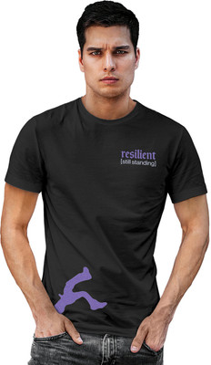 Fighterhero Printed Men Round Neck Grey T-Shirt