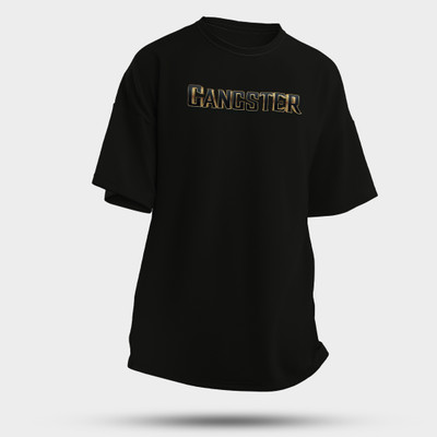 DAVINCITHREAD Graphic Print Men Round Neck Black T-Shirt