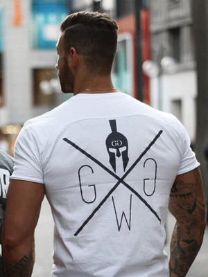 SPOWEARY Printed, Self Design Men Round Neck Black, Multicolor T-Shirt