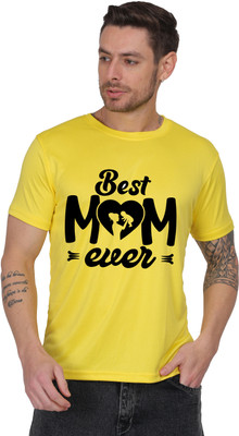 LIFE STYLE COMMERCE Typography Men Round Neck Yellow T-Shirt