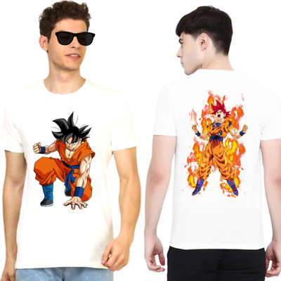 ARMERSOUL Printed Men Round Neck White T-Shirt