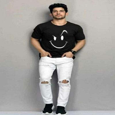 TARSHI Printed Men Round Neck Multicolor T-Shirt