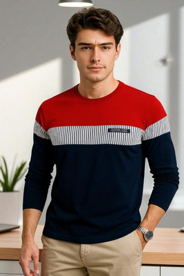Autna Printed Men Round Neck Red T-Shirt