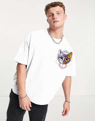 xpecto style Printed Men Round Neck White T-Shirt