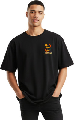 De Outfitz Graphic Print Men Crew Neck Black T-Shirt