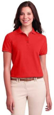 maketin Solid Women Polo Neck Red T-Shirt