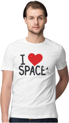 Trendy Samples Printed Men Round Neck White T-Shirt