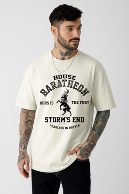 JoyandHappiness Graphic Print Men Round Neck Black T-Shirt