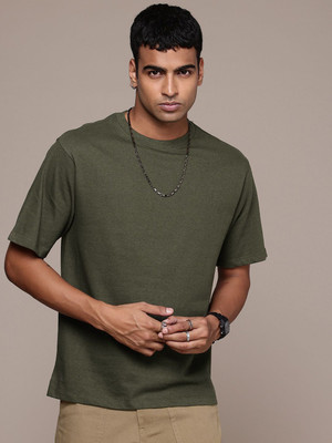 R.Code by The Roadster Life Co. Graphic Print Men Round Neck Light Green T-Shirt