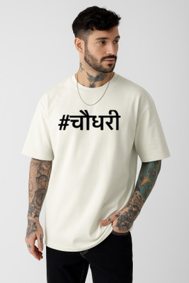 JoyandHappiness Printed Men Round Neck White T-Shirt