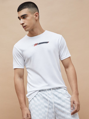 Fame Forever by Lifestyle Printed Men Round Neck White T-Shirt
