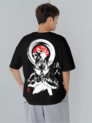 Jump Cuts Printed Men Round Neck Multicolor T-Shirt