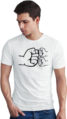 Seek Buy Love Printed Men Round Neck White T-Shirt