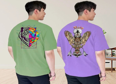 xpecto style Printed, Graphic Print Men Round Neck White T-Shirt