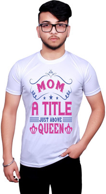 KRYONIX Printed Men Round Neck White T-Shirt