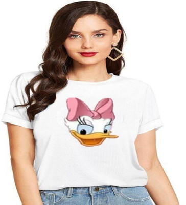 SAHAL Printed Women Round Neck Multicolor T-Shirt