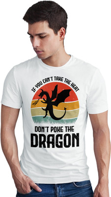 Seek Buy Love Printed Men Round Neck White T-Shirt