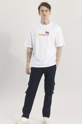 Snitch Graphic Print Men Round Neck White T-Shirt