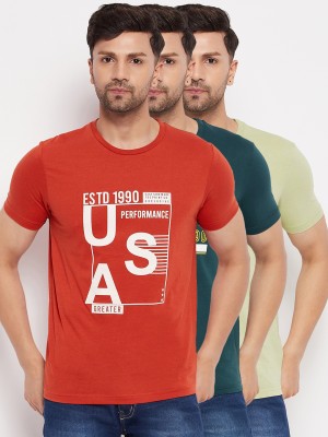 DUKE Printed Men Round Neck Multicolor T-Shirt