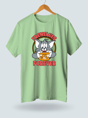 Jack Paris Printed, Typography Men Round Neck Light Green T-Shirt