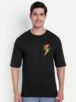 SCOTT FINCHER Graphic Print Men Round Neck Black T-Shirt