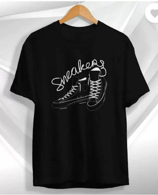 ATTITUDE START OF FASHION Graphic Print Men Round Neck Black T-Shirt