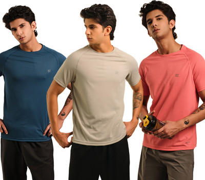Sirtex Eazy Printed Men Round Neck Multicolor T-Shirt