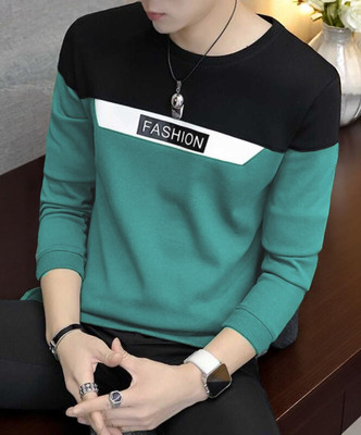 Autna Printed Men Round Neck Green T-Shirt