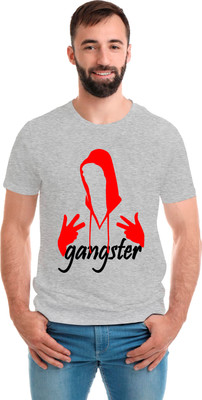 SmarTee Street Printed Men Round Neck Grey T-Shirt