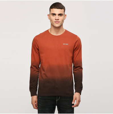 Pepe Jeans Tie & Dye Men Round Neck Red T-Shirt