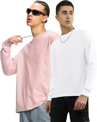 BEWAKOOF Solid Men Round Neck White T-Shirt