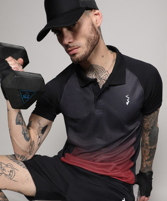 CAMPUS SUTRA Colorblock Men Polo Neck Multicolor T-Shirt