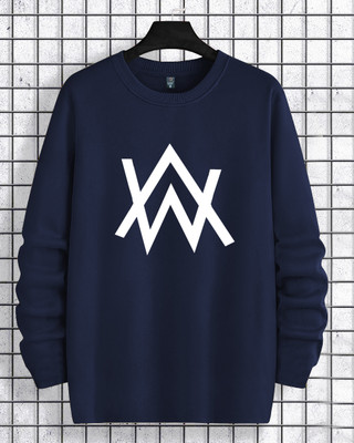 LGGARMENTS Printed Men Round Neck Blue T-Shirt