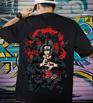 LYNX CLUB Printed Men Round Neck Black T-Shirt