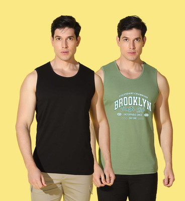 WOOSTRO Printed Men Scoop Neck Multicolor T-Shirt