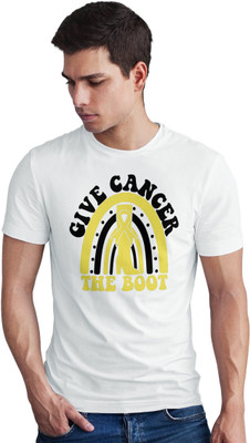 Seek Buy Love Printed Men Round Neck White T-Shirt