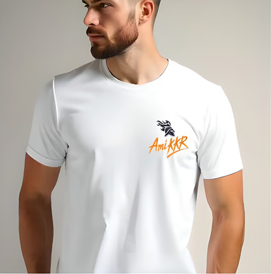 SISTAS Printed Men Round Neck White T-Shirt