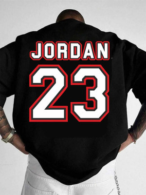 Macknit Printed Men Round Neck Black T-Shirt