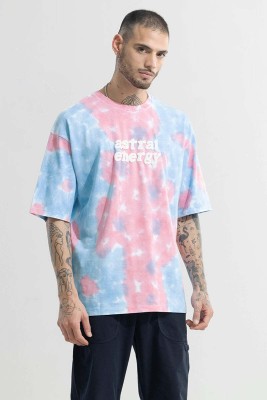 Snitch Printed Men Round Neck Pink, Blue T-Shirt