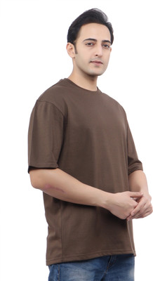 WILD ELEPHANT Solid Men Round Neck Multicolor T-Shirt