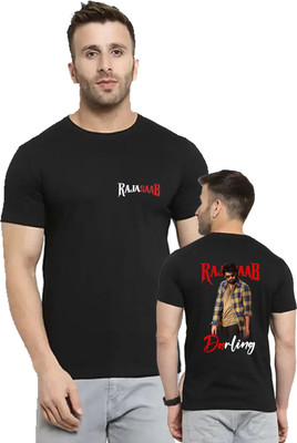 Tee Gallery Graphic Print Men Round Neck Black T-Shirt