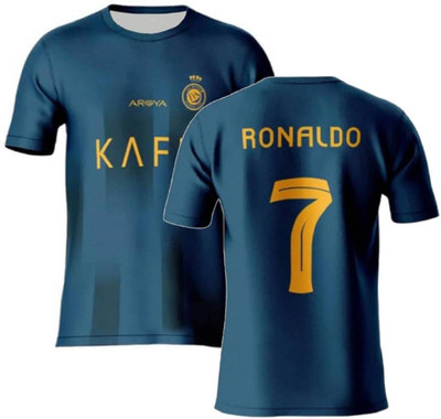 PRASEL Printed Men Round Neck Blue T-Shirt