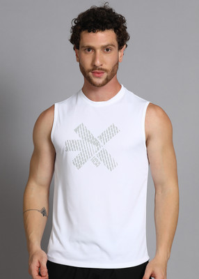 HRX by Hrithik Roshan Graphic Print Men Round Neck White T-Shirt