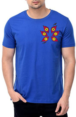 Inferno Printed Men Round Neck Black T-Shirt