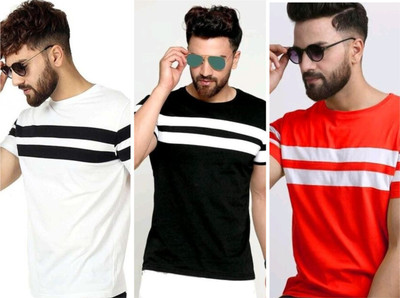 TEE TREE Printed Men Round Neck Multicolor T-Shirt