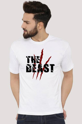 Tee Gallery Printed Men Round Neck White T-Shirt