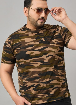 Austivo Printed Men Round Neck Multicolor T-Shirt