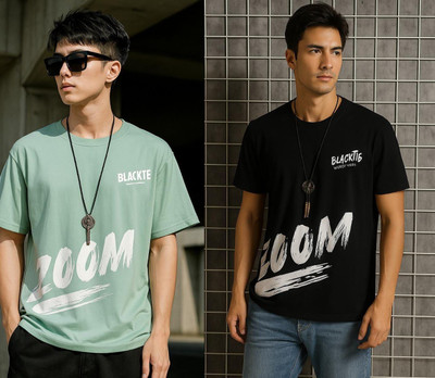 Dorvell Solid Men Round Neck Green T-Shirt