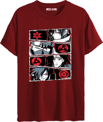 DRIZZLE CLICKS Printed Men Round Neck Multicolor T-Shirt