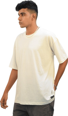 zunk Solid Men Round Neck Black T-Shirt